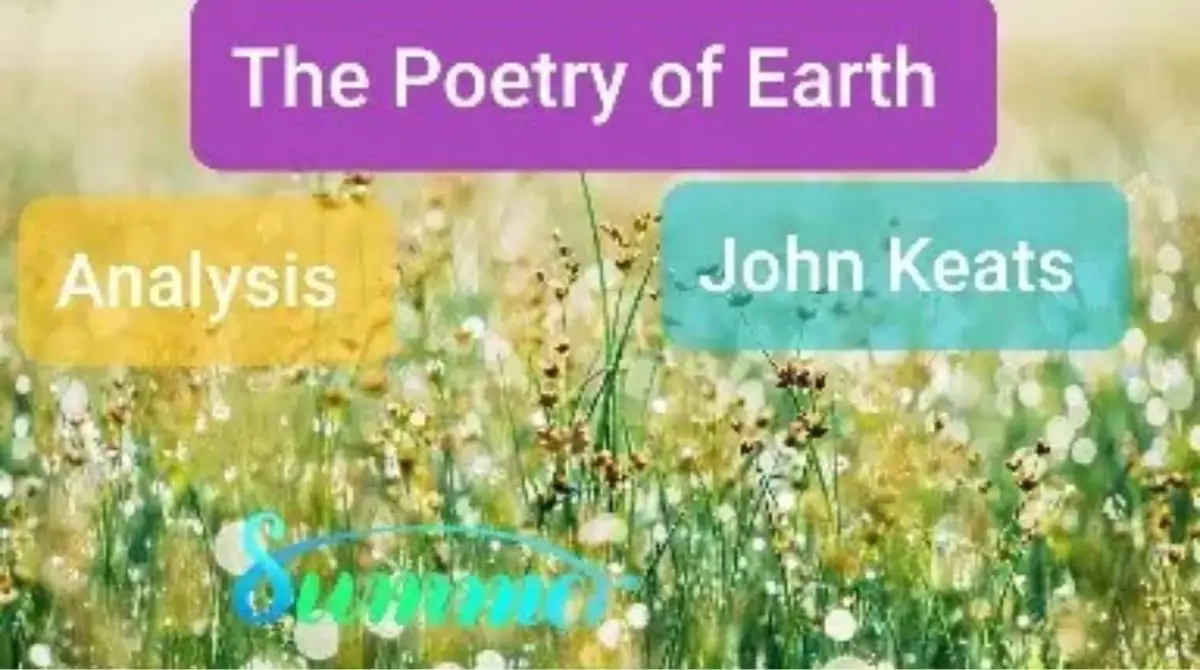 Questions Answers from The Poetry of Earth by John Keats