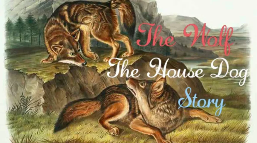 Story on The Wolf and The House Dog