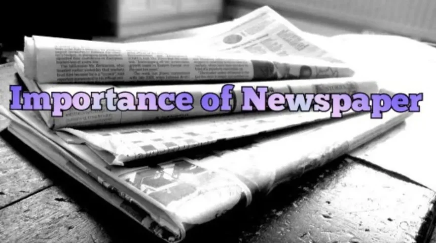 Importance of Newspaper Paragraph
