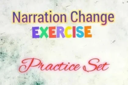 Narration Change Exercise Practice Set