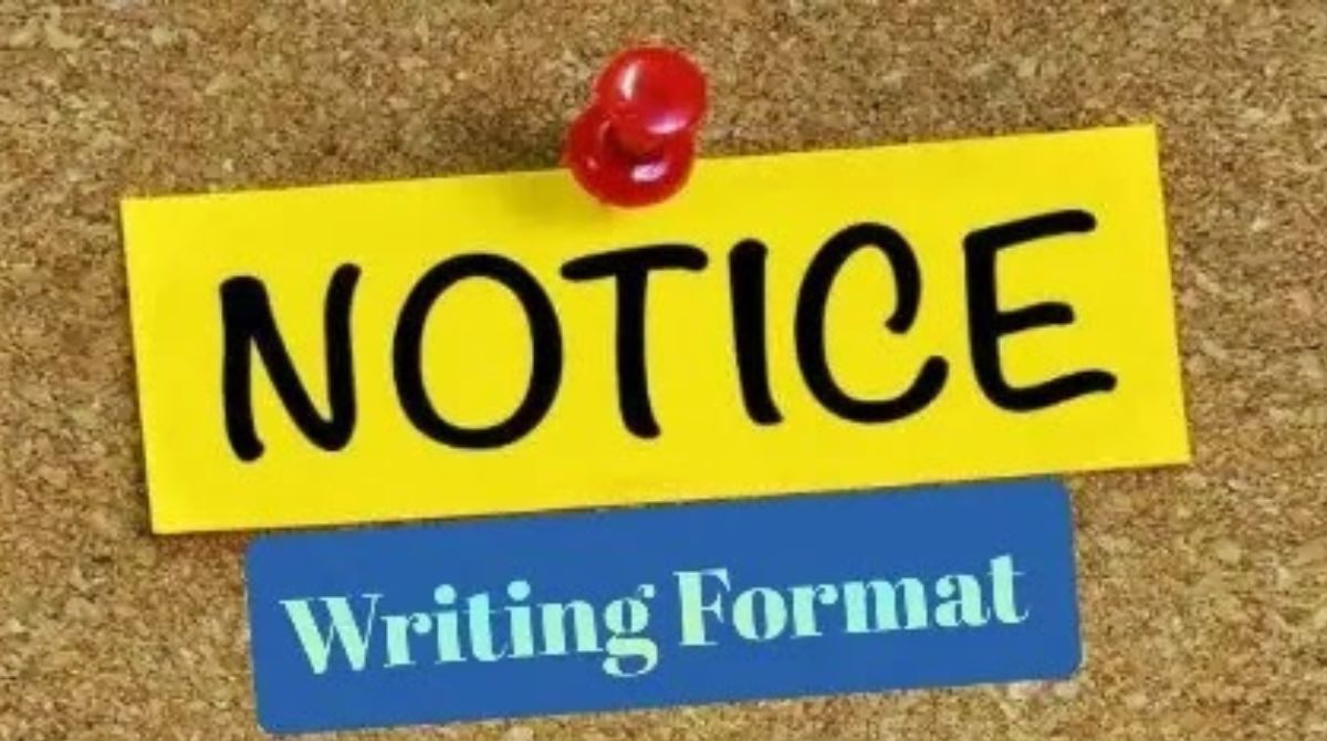 how to write notice notice writing format